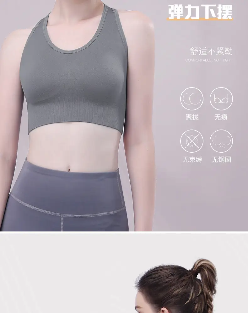 Pink Crossback Sports Bra Large Size — feature 10
