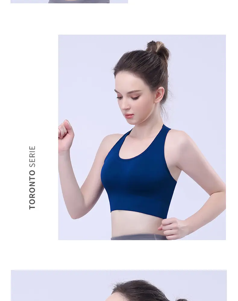 Pink Crossback Sports Bra Large Size — feature 23