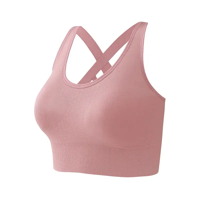 Pink Crossback Sports Bra Large Size - Image 5