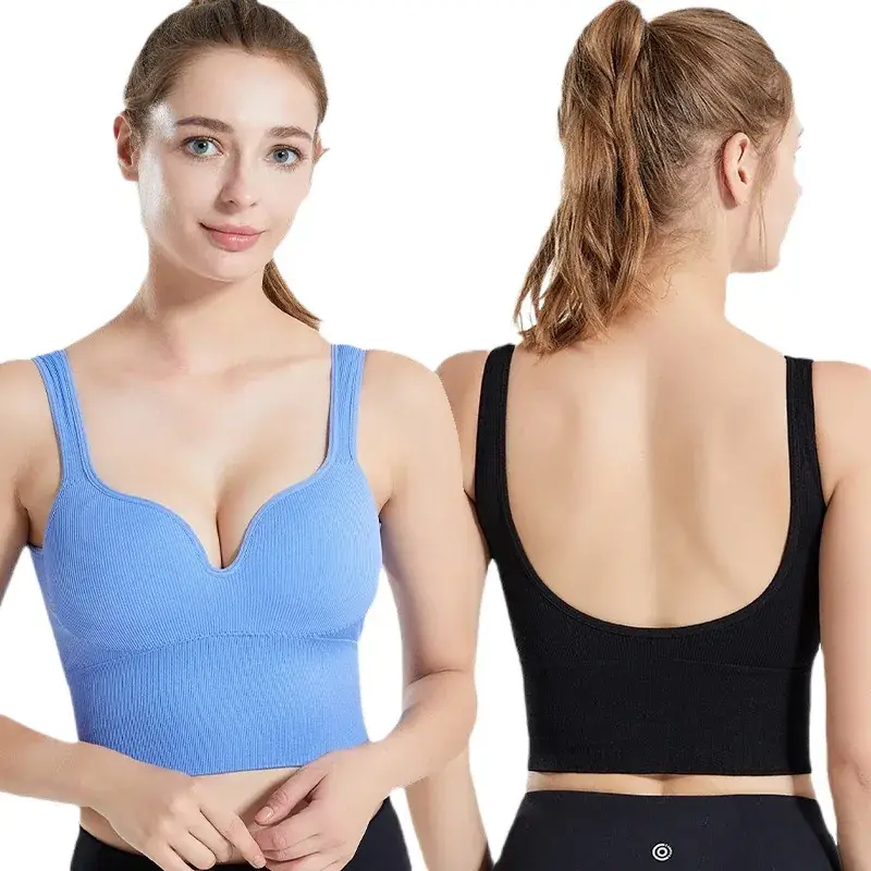 3D Seamless Sports Bra for Women Adjustable Push-Up Fitness Yoga Vest Bra - Image 14