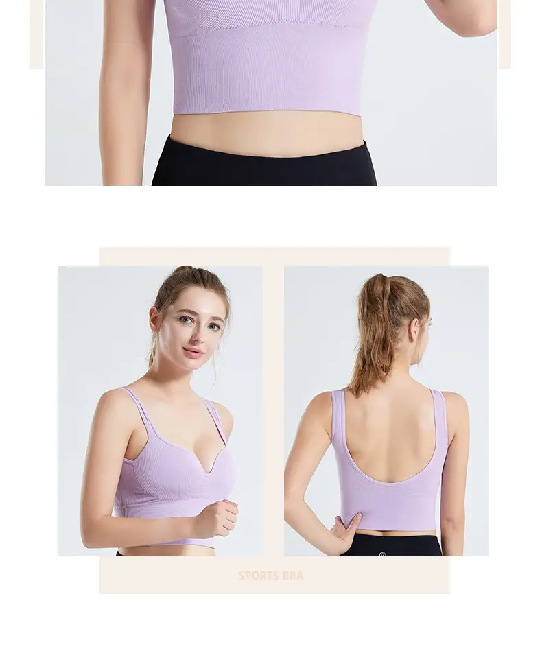 3D Seamless Sports Bra for Women Adjustable Push-Up Fitness Yoga Vest Bra — feature 21