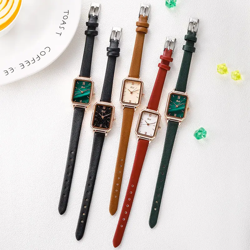 Goldie British Style Malachite Watch for Women