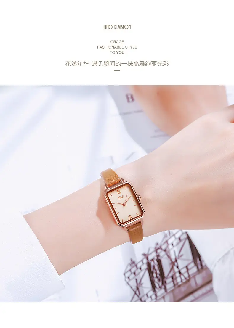 Goldie British Style Malachite Watch for Women — feature 9