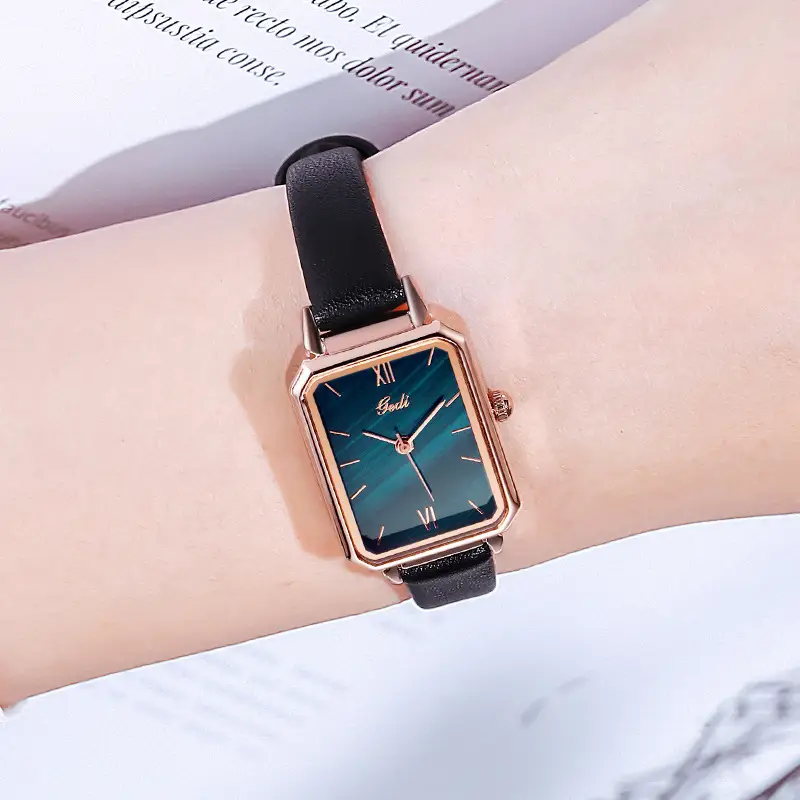 Goldie British Style Malachite Watch for Women
