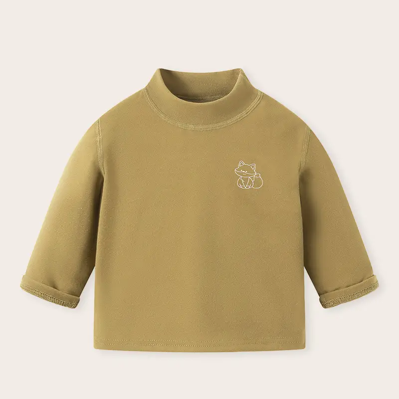 Baby Striped Turtleneck Shirt for Boys Winter - Image 4
