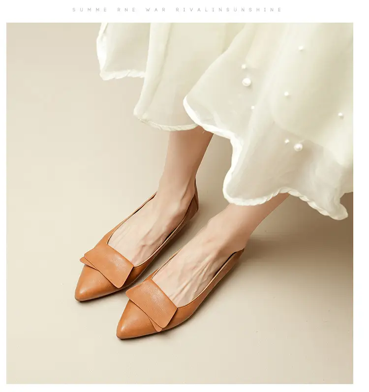 Summer Hot-Selling Single Shoes with Chunky Heels, 2025 New Fairy-Style Shallow Mid-Heel Shoes, Women's Shoes in Grandma Size, Versatile — feature 20