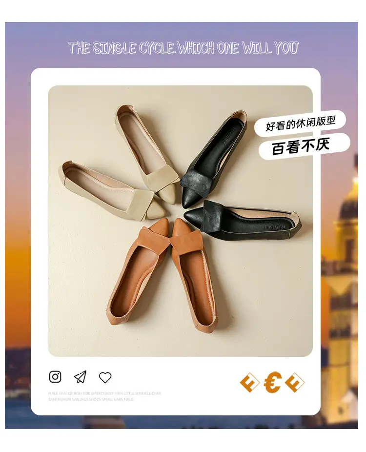 Summer Hot-Selling Single Shoes with Chunky Heels, 2025 New Fairy-Style Shallow Mid-Heel Shoes, Women's Shoes in Grandma Size, Versatile — feature 5
