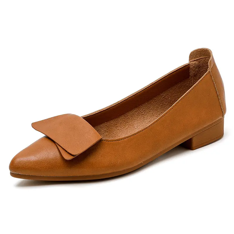 Summer Hot-Selling Single Shoes with Chunky Heels, 2025 New Fairy-Style Shallow Mid-Heel Shoes, Women's Shoes in Grandma Size, Versatile - Image 3