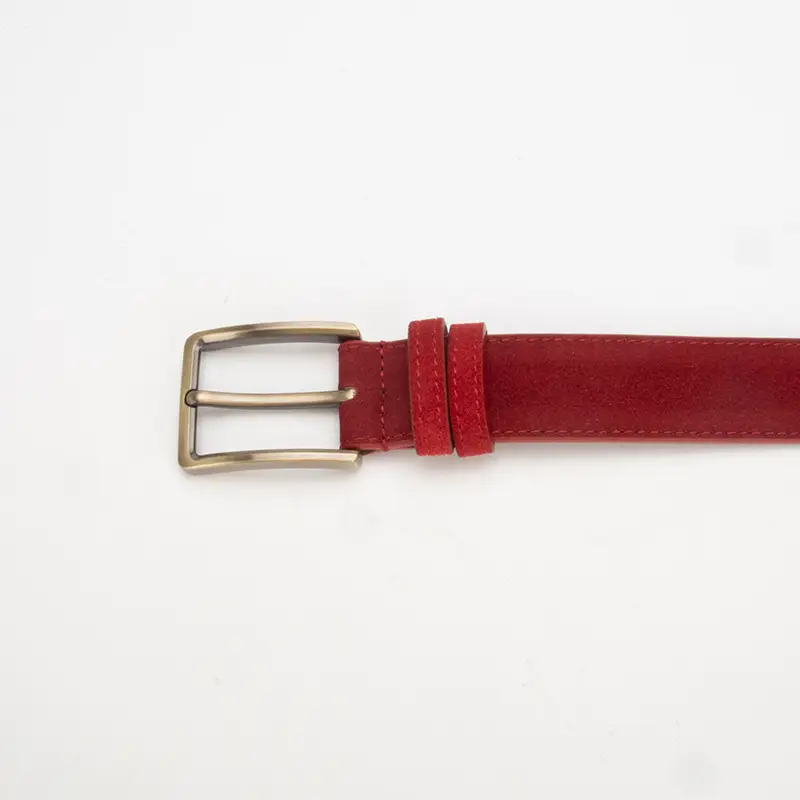 Women's Matte Leather Belt with Pin Buckle - Image 15