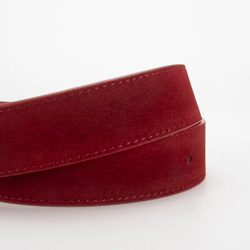 Women's Matte Leather Belt with Pin Buckle - Image 16