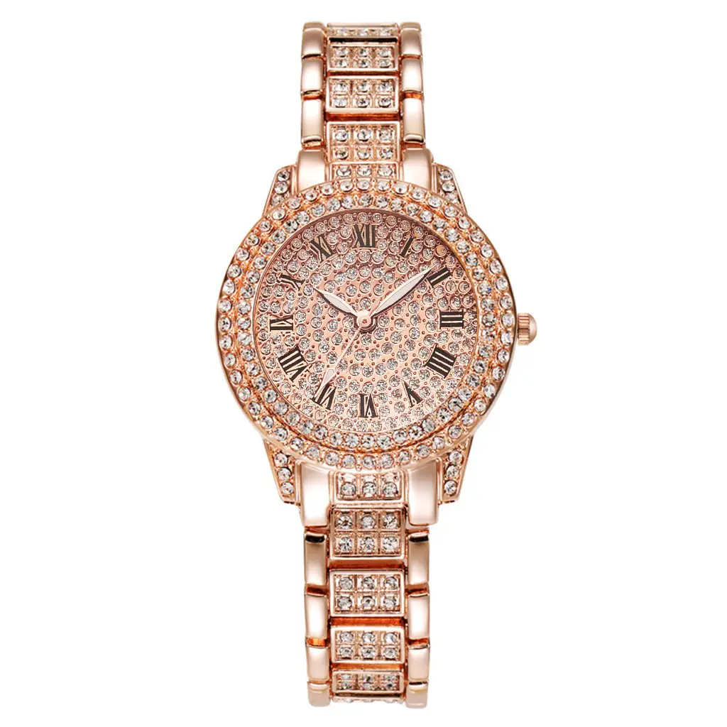 5-Piece Watch & Accessories Set for Women Gold Plated - Image 12