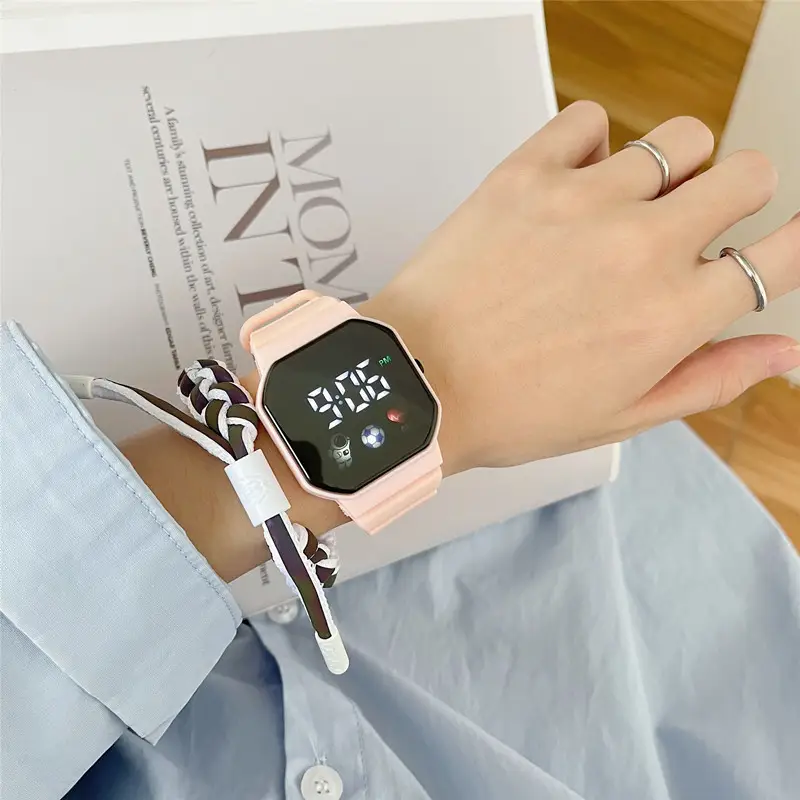 2025 Astronaut LED Digital Watch Blue Square Design - Image 11