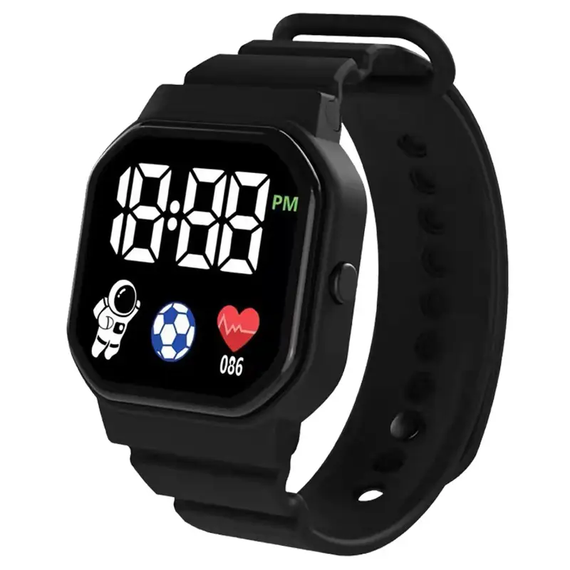 2025 Astronaut LED Digital Watch Blue Square Design - Image 12