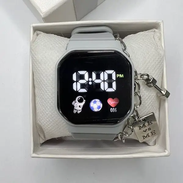 2025 Astronaut LED Digital Watch Blue Square Design - Image 2
