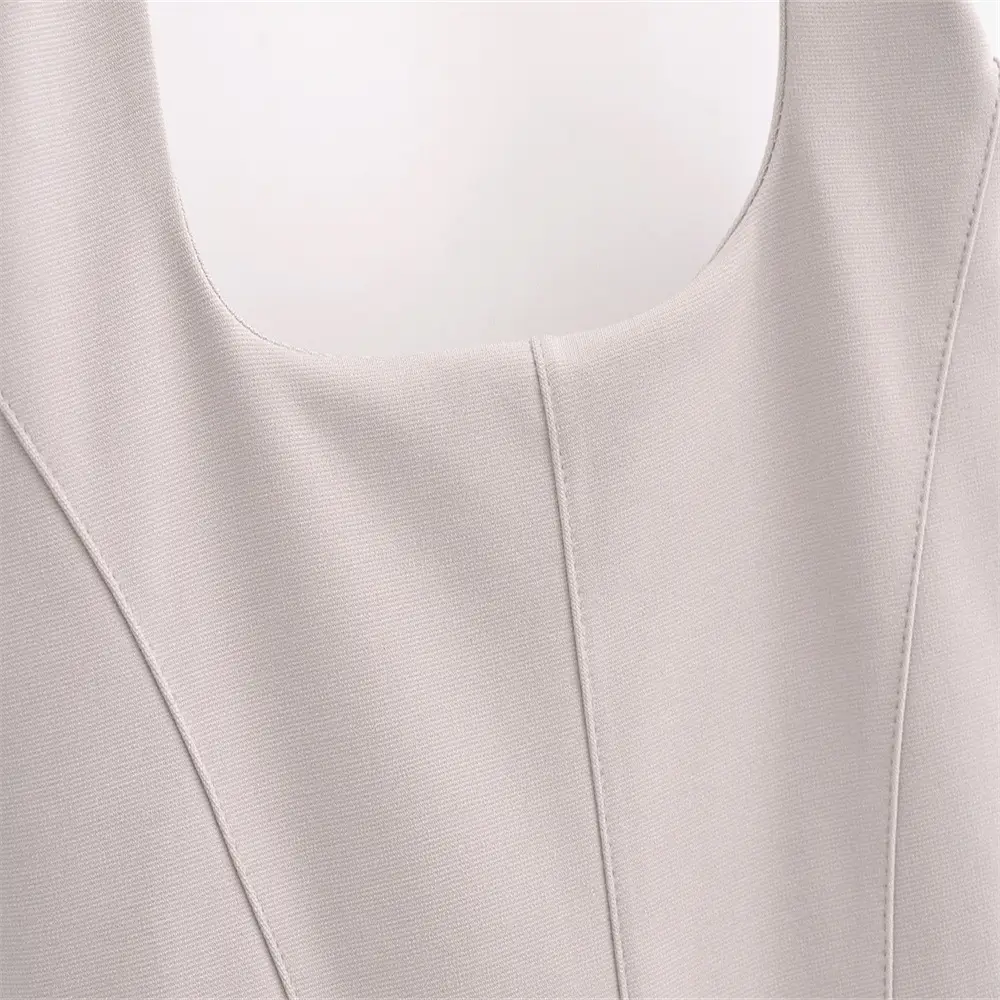 2024 Summer Women Vest Top & Trouser Set Light Grey — feature 12