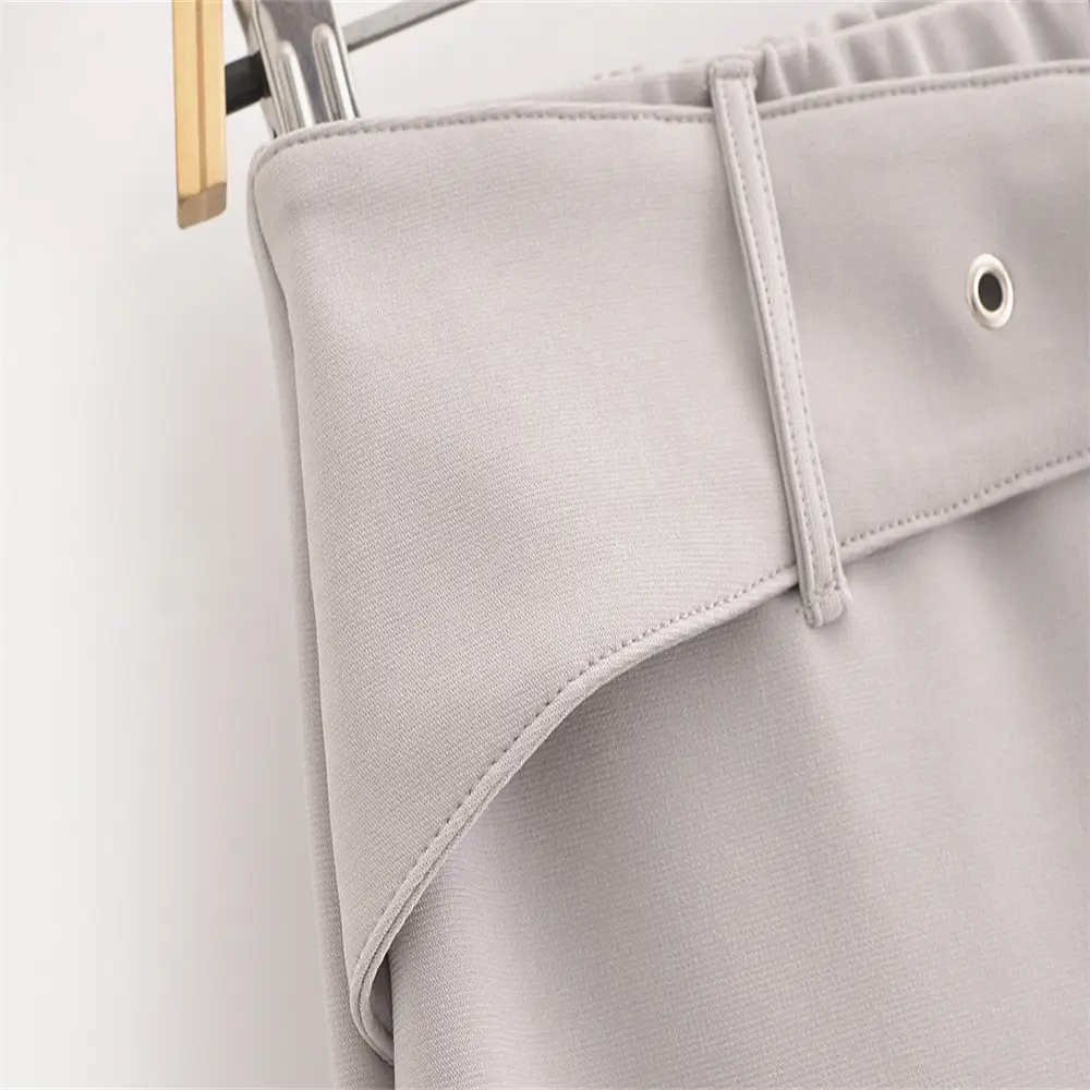 2024 Summer Women Vest Top & Trouser Set Light Grey — feature 18