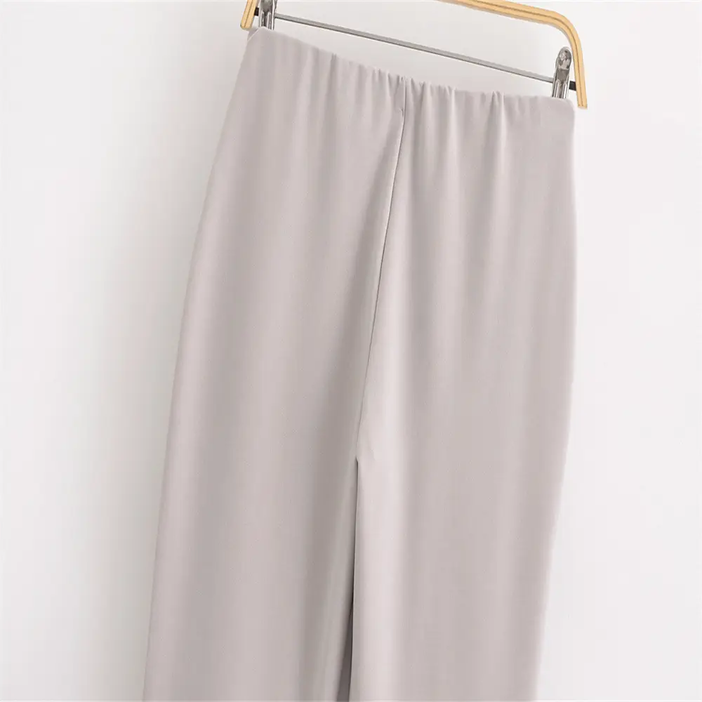2024 Summer Women Vest Top & Trouser Set Light Grey — feature 21