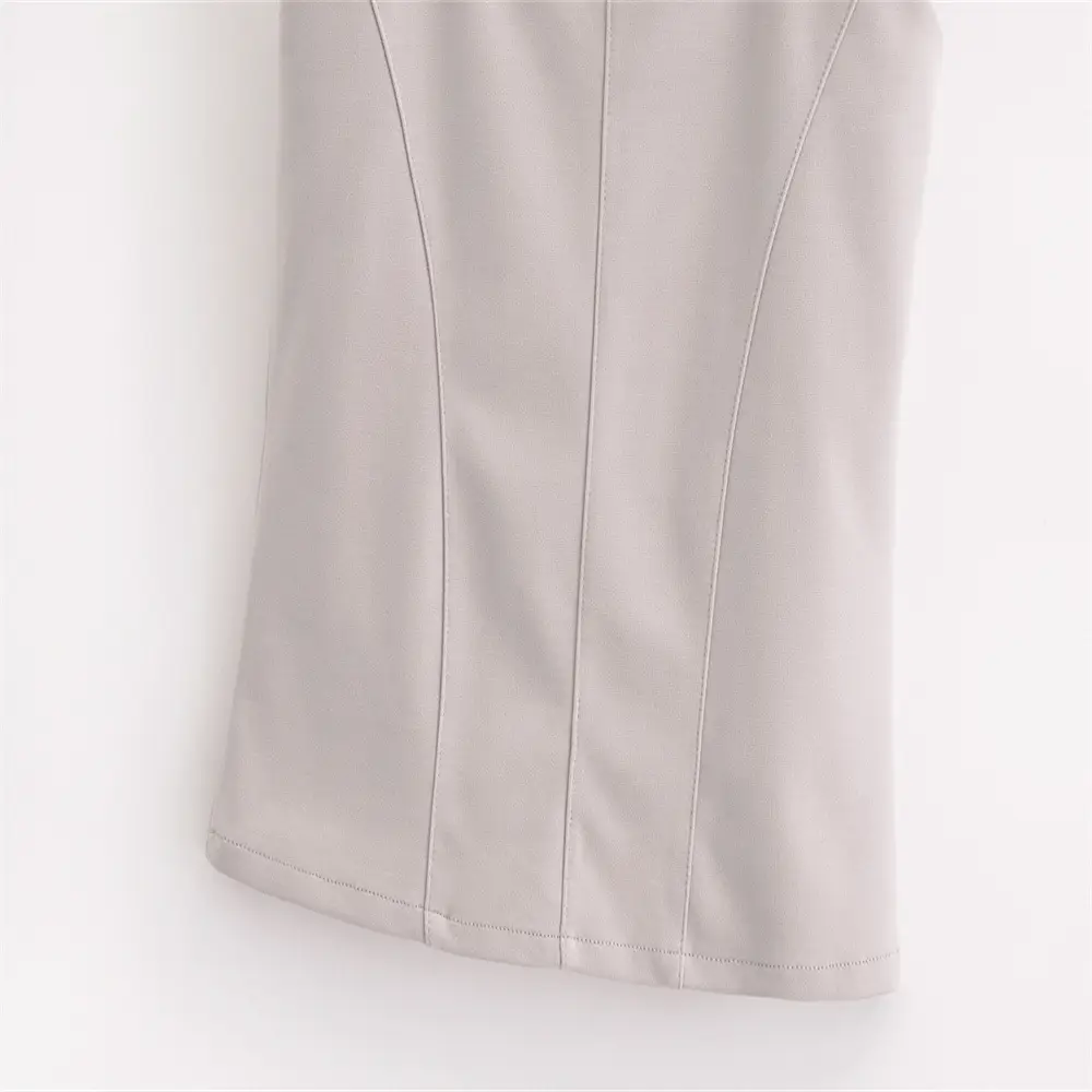 2024 Summer Women Vest Top & Trouser Set Light Grey — feature 9