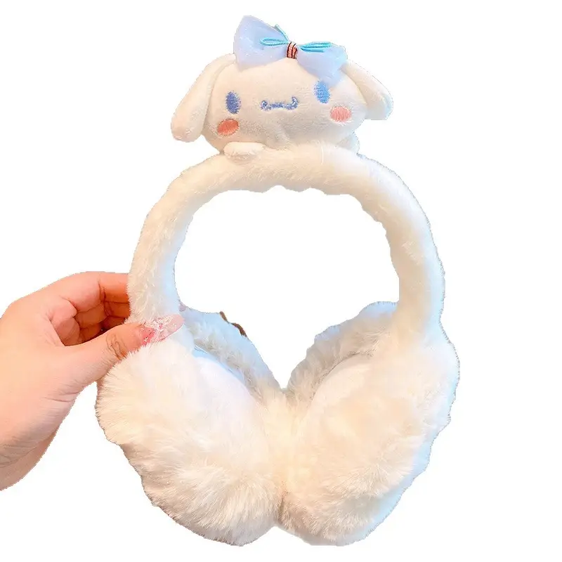 Winter Foldable Children's Earmuffs Warm Girls' Ear Bag Anti-freezing Ear Protection Baby's Winter Ear Cover fleece-lined Earmuffs