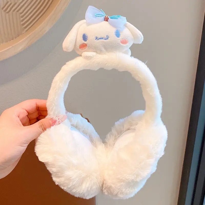 Winter Foldable Children's Earmuffs Warm Girls' Ear Bag Anti-freezing Ear Protection Baby's Winter Ear Cover fleece-lined Earmuffs — feature 9