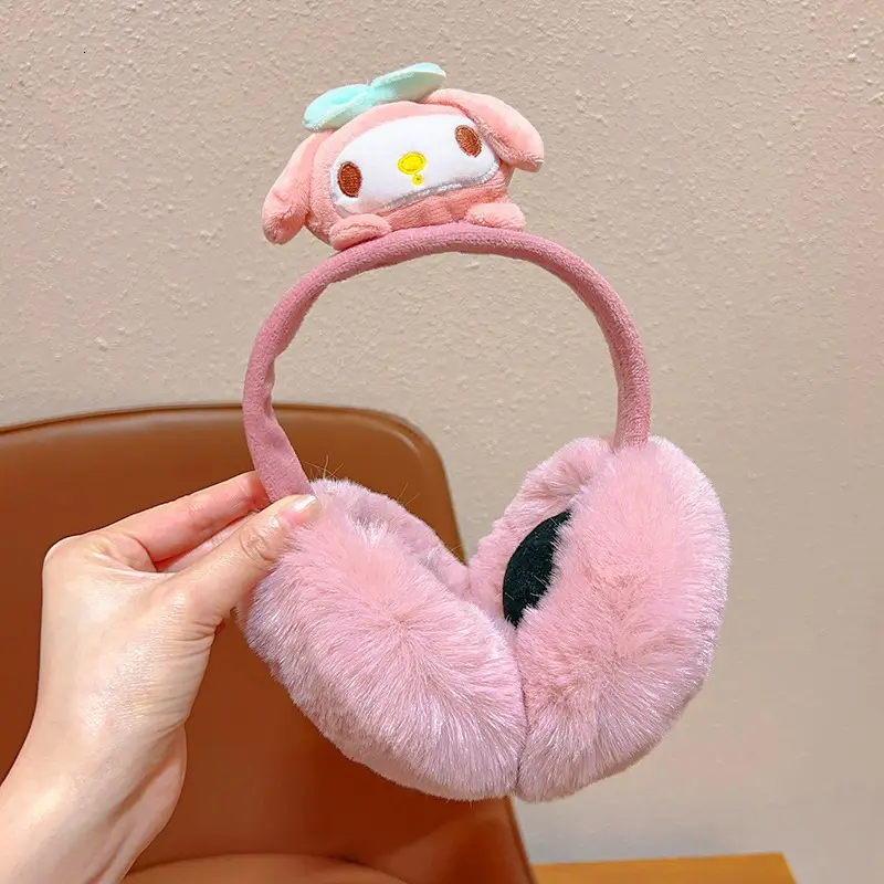 Winter Foldable Children's Earmuffs Warm Girls' Ear Bag Anti-freezing Ear Protection Baby's Winter Ear Cover fleece-lined Earmuffs