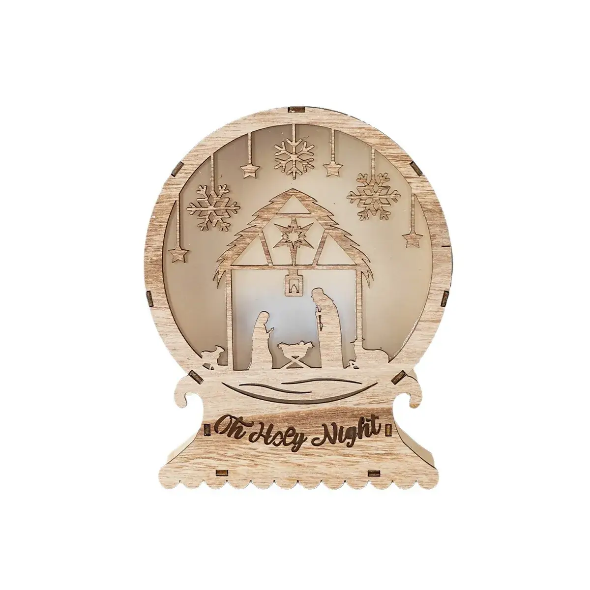 Christmas Wooden Ornament "It's a Good Night" Decor - Image 7