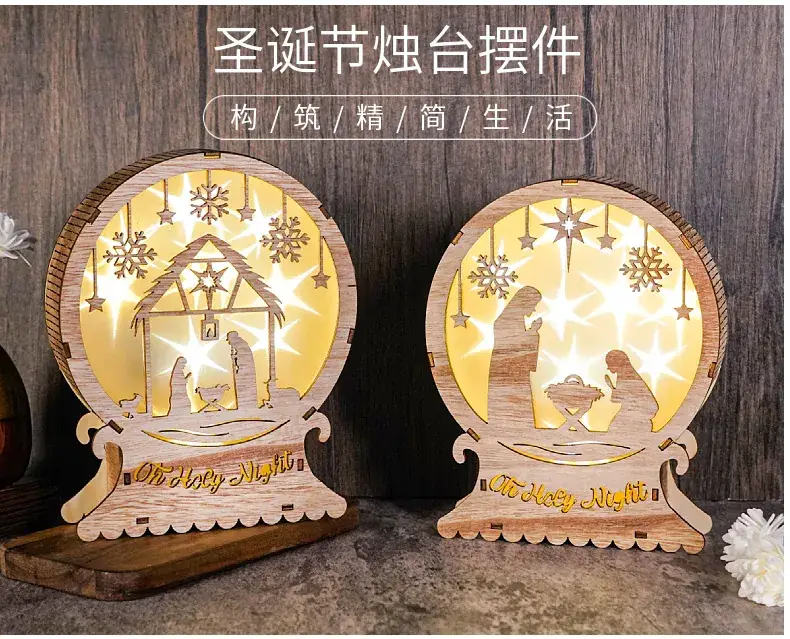 Christmas Wooden Ornament "It's a Good Night" Decor — feature 1