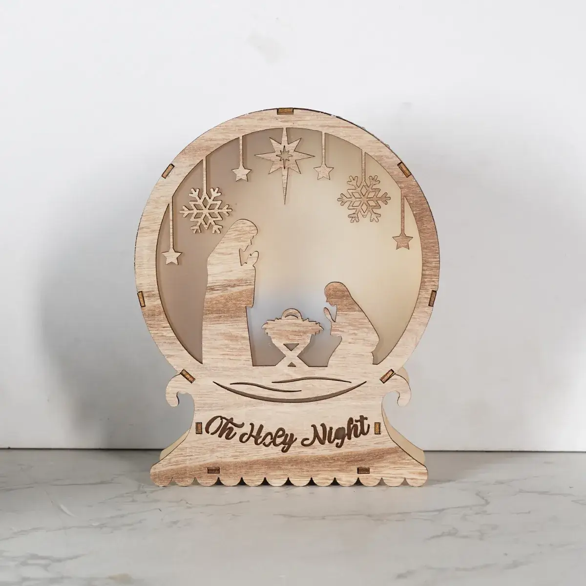 Christmas Wooden Ornament "It's a Good Night" Decor - Image 2