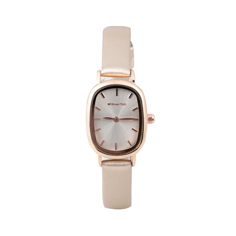 Women's Blue Quartz Watch with Gold Case and Blue Belt - Image 8