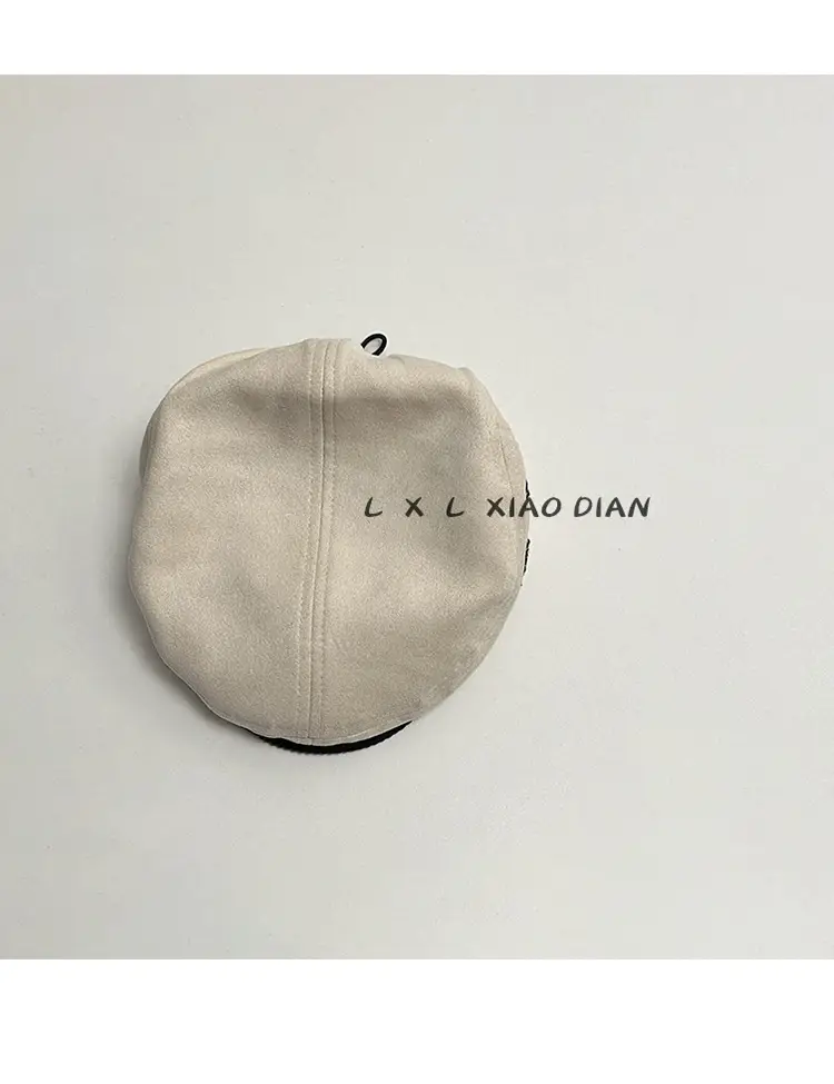 Children's Five-pointed Star Cap Black Beige White — feature 4