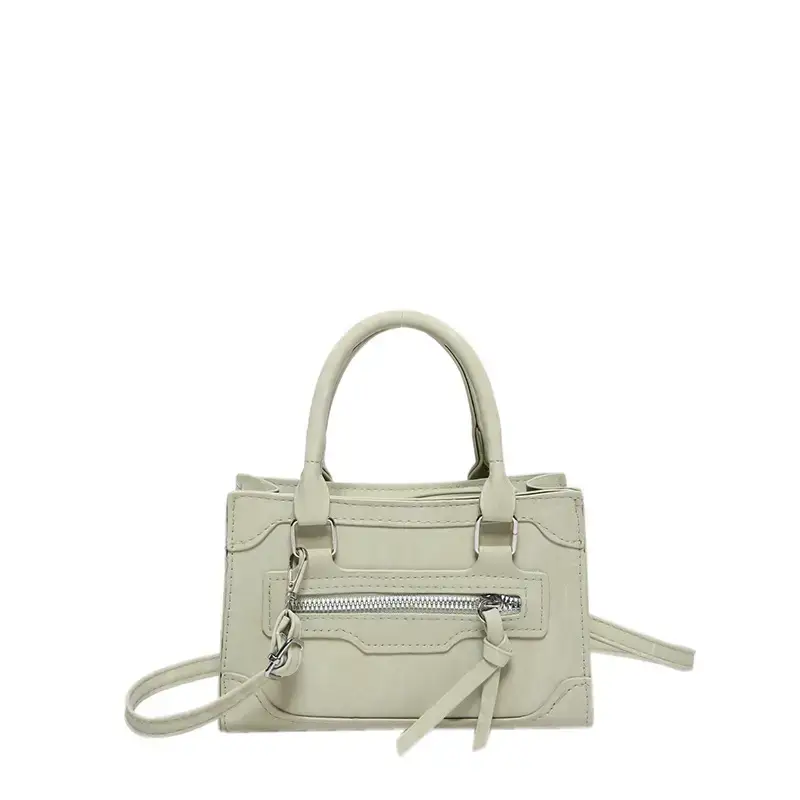 Black Korean Style Shoulder Bag with Zipper Compartment - Image 10
