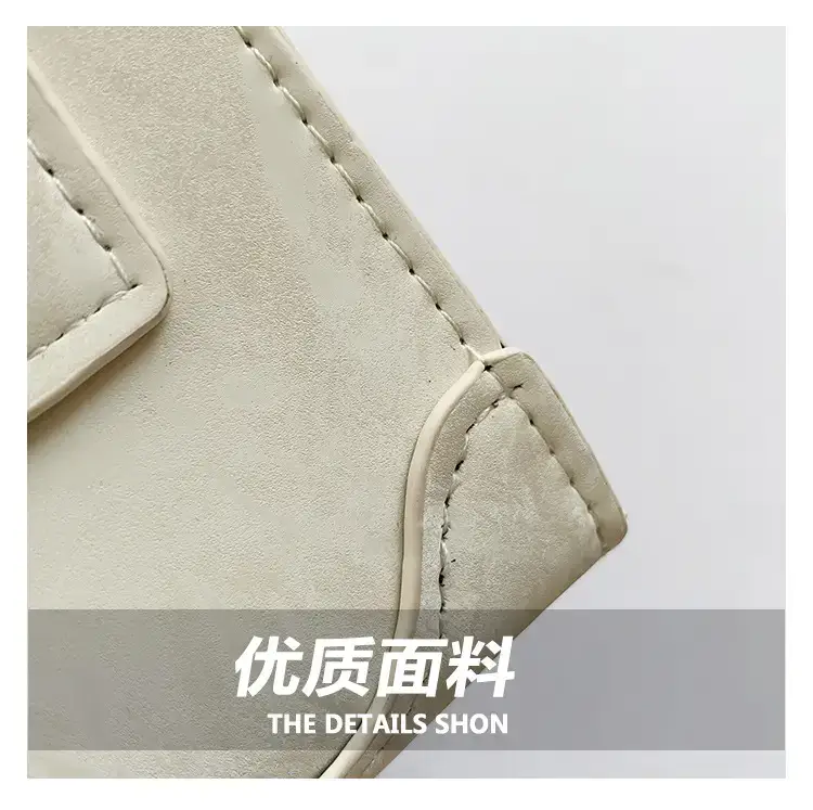 Black Korean Style Shoulder Bag with Zipper Compartment — feature 6
