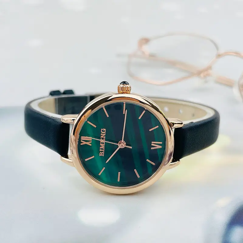 Korean Style Women's Green Quartz Watch Small - Image 3