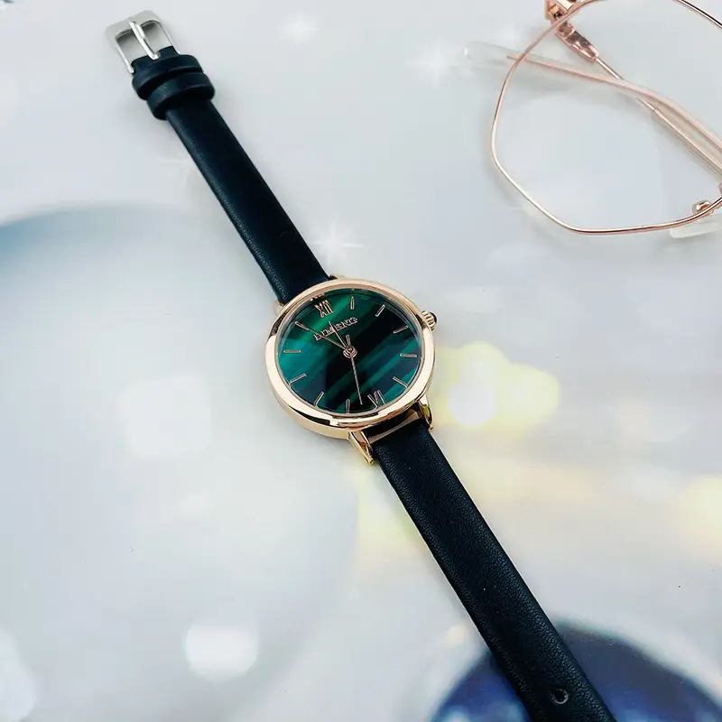 Korean Style Women's Green Quartz Watch Small - Image 4