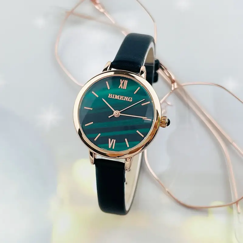 Korean Style Women's Green Quartz Watch Small - Image 5