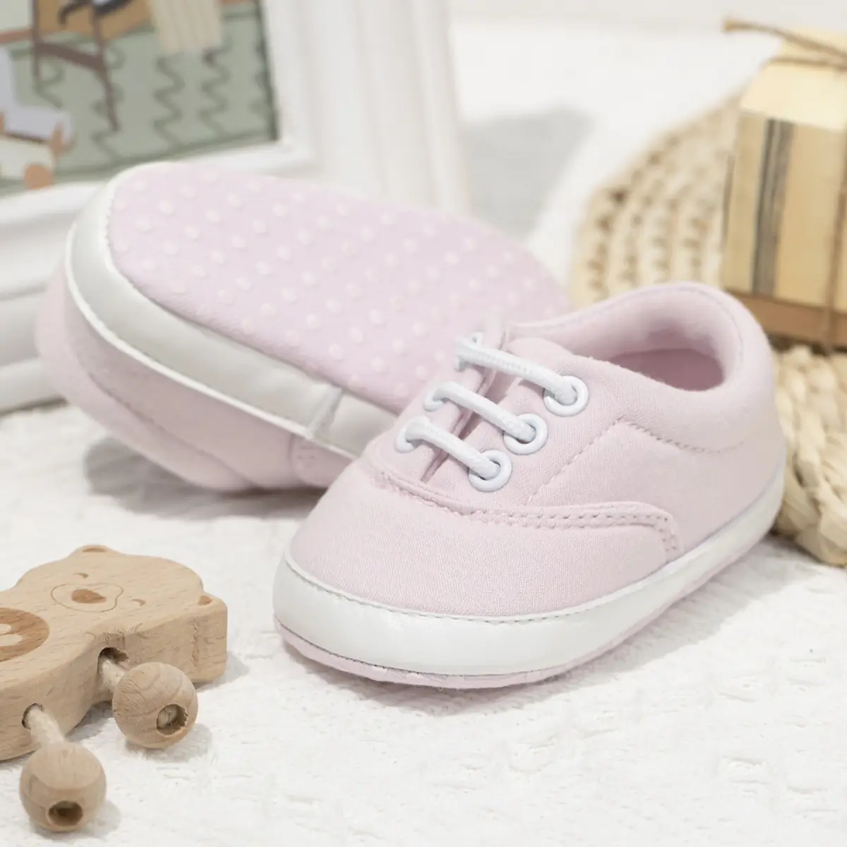 Baby Sneakers 0-1 Year Pink Grey Non-slip Casual — feature 11