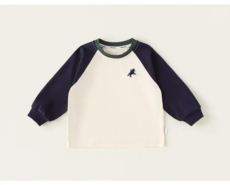 Bangxuan Boys Raglan Sleeve Sweatshirt White Black Autumn — feature 17