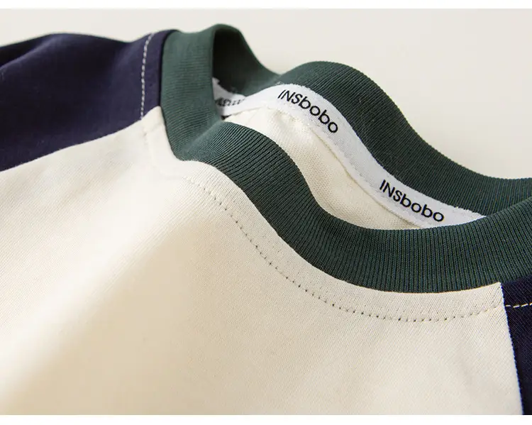 Bangxuan Boys Raglan Sleeve Sweatshirt White Black Autumn — feature 20