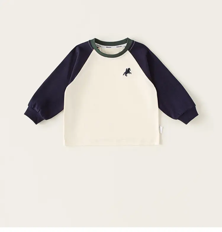 Bangxuan Boys Raglan Sleeve Sweatshirt White Black Autumn — feature 4