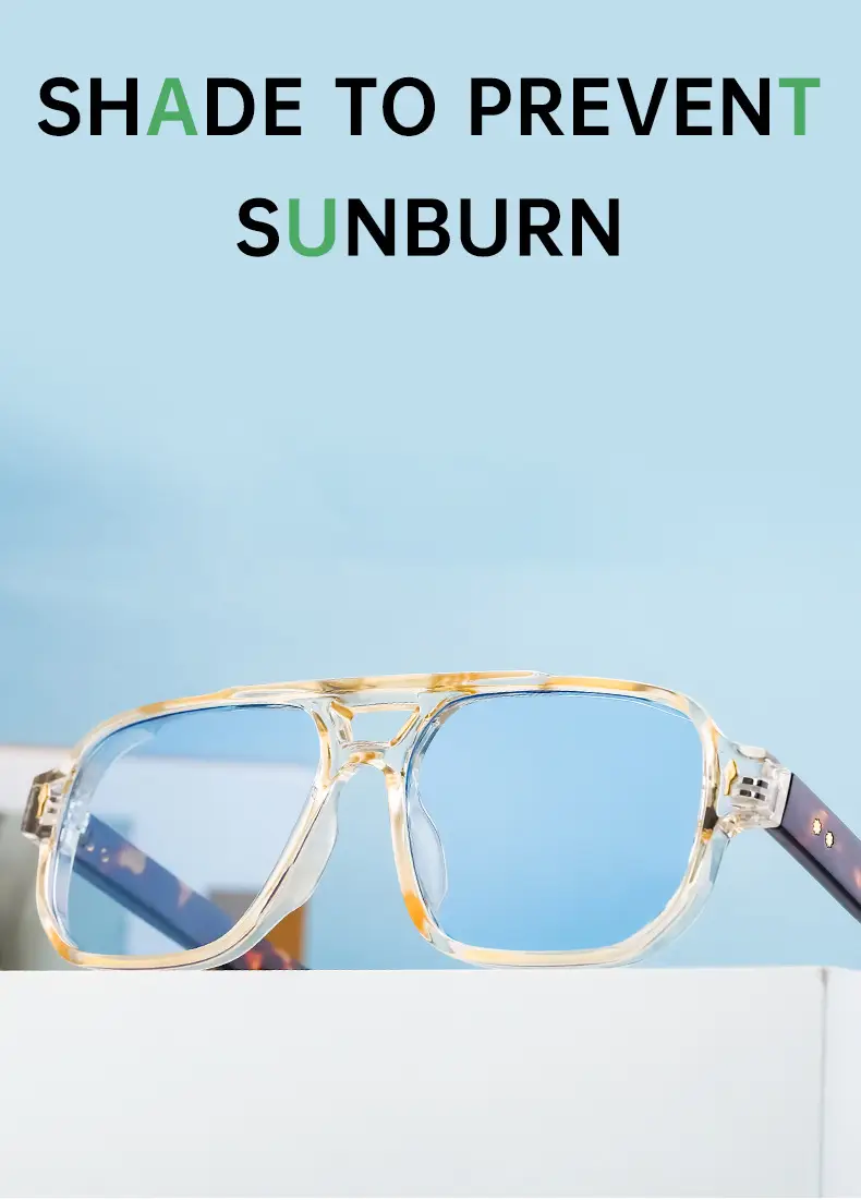 Men Square Frame Sunglasses Black Dark Lens Outdoor Driving — feature 22