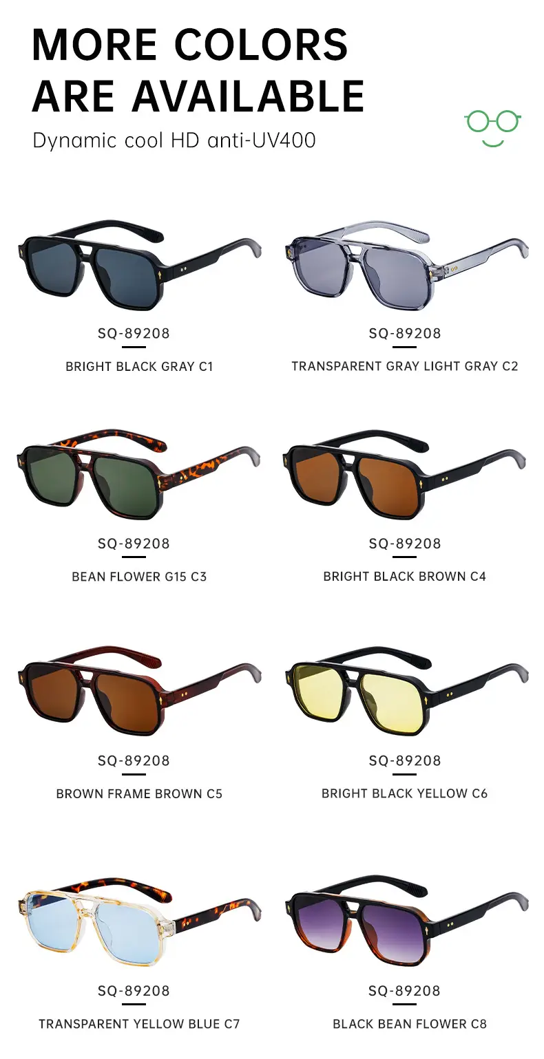 Men Square Frame Sunglasses Black Dark Lens Outdoor Driving — feature 28