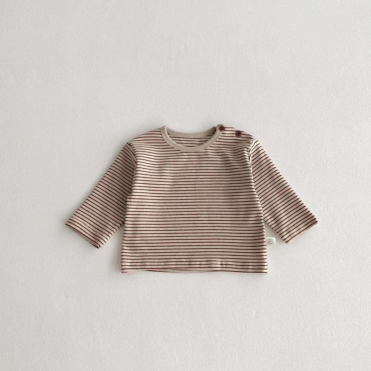 Korean Striped Long Sleeve Tops for Boys Girls — feature 17