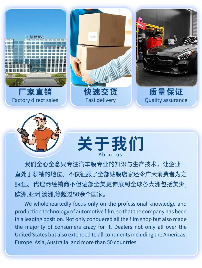 Solar Film Heat Insulation Explosion-proof Film Window Film Full Car Film Automotive Glass Film Ceramic High Insulation Film Factory Outlet — feature 14
