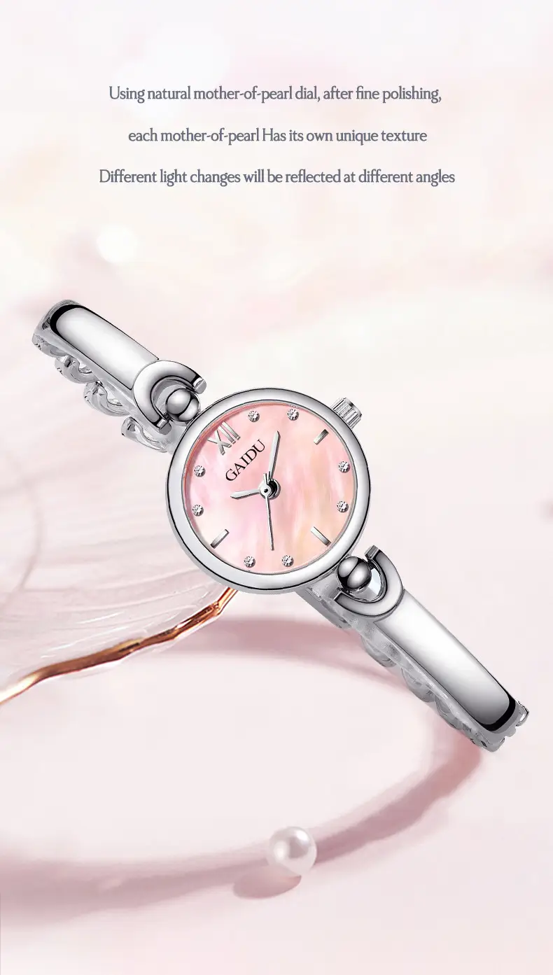 Women's Fritillaria Dial Quartz Bracelet Watch Small All-match — feature 17