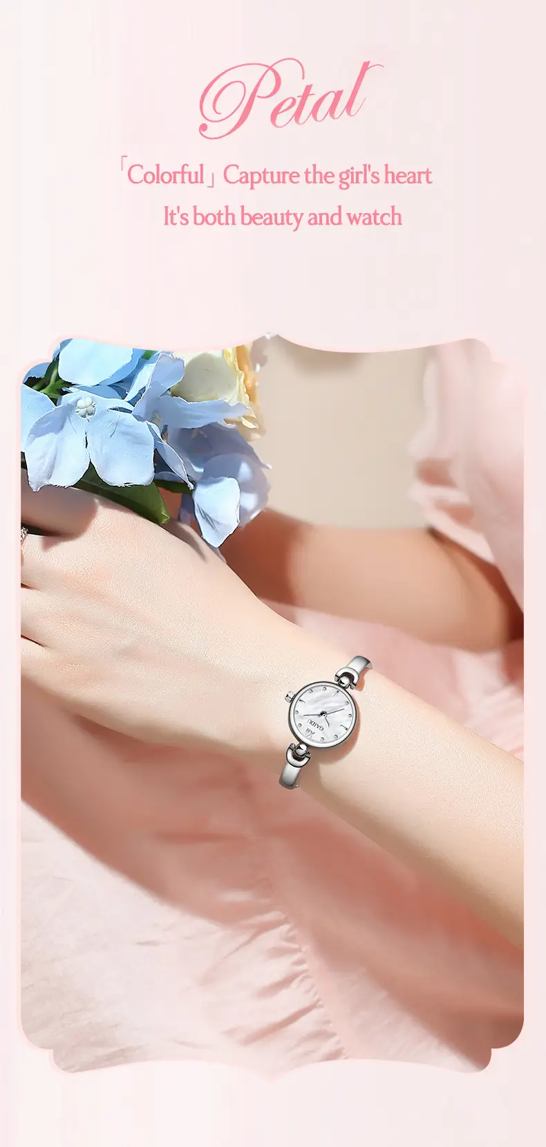 Women's Fritillaria Dial Quartz Bracelet Watch Small All-match — feature 20