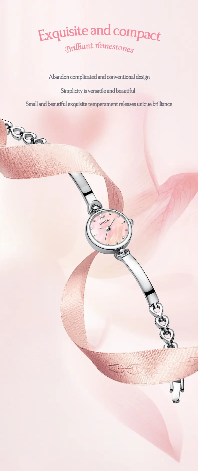 Women's Fritillaria Dial Quartz Bracelet Watch Small All-match — feature 21