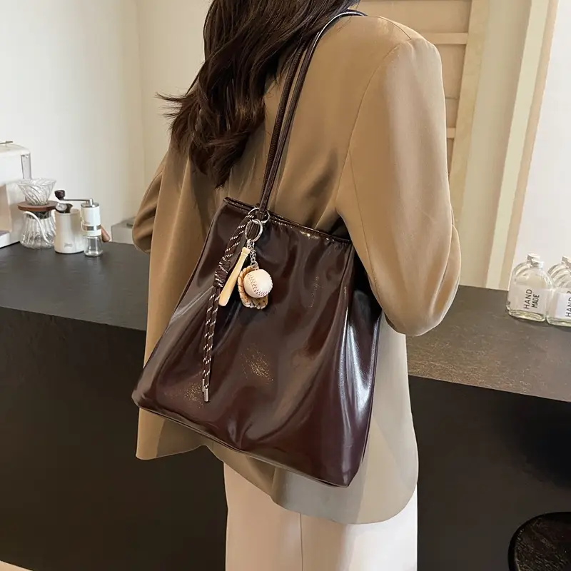 Maroon Korean Style Shoulder Bag for Women 2024
