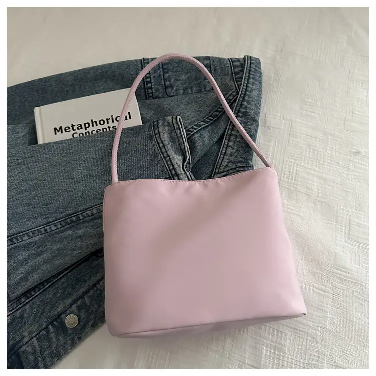 Light Blue Nylon Shoulder Bag for Women 2024 — feature 15