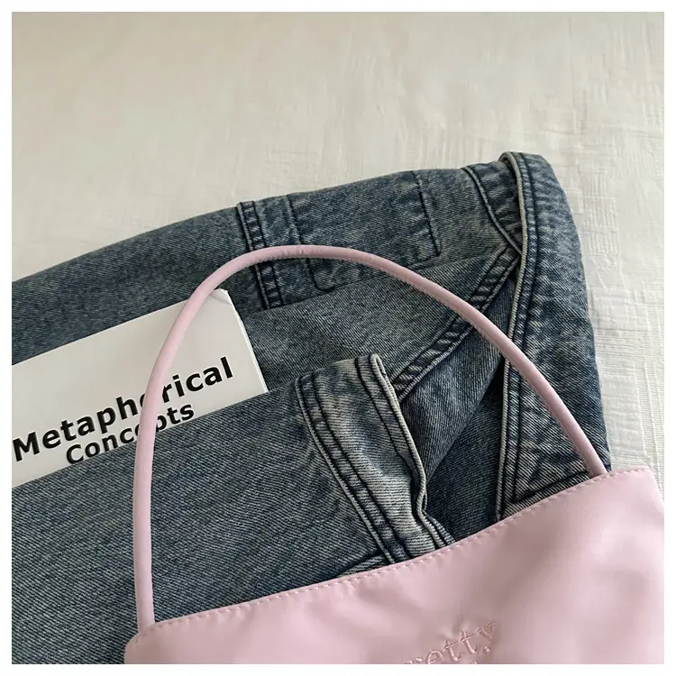 Light Blue Nylon Shoulder Bag for Women 2024 — feature 16