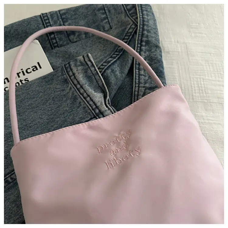 Light Blue Nylon Shoulder Bag for Women 2024 — feature 17